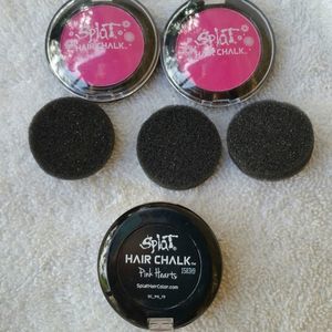 Hearts Splat Hair Chalk 3 pack (as shown)Pink